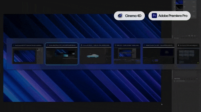 Switch between multiple complex apps.