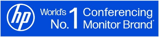 HP World's No. 1 Conferencing Monitor Brand logo