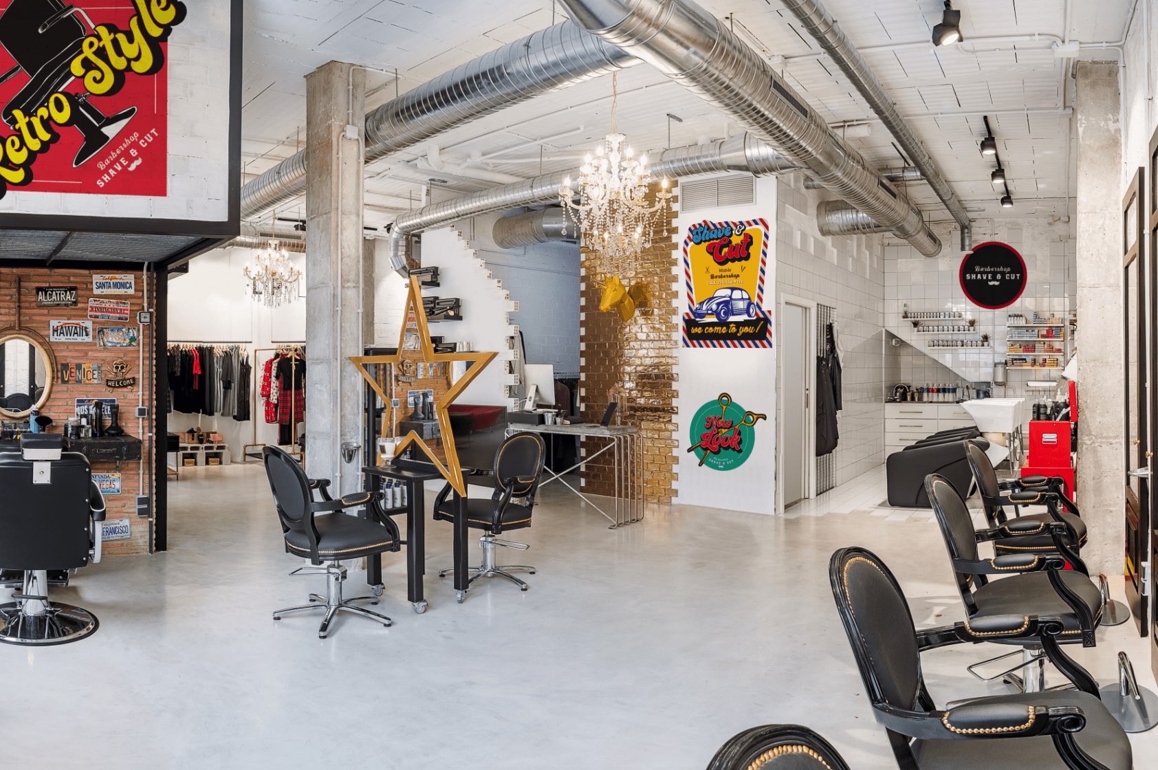 Office space with Latex printed wall decals created with an HP Latex Print and Cut solution