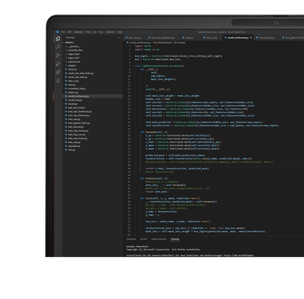 ZBook Fury mobile workstation PC with development software interface on the screen.