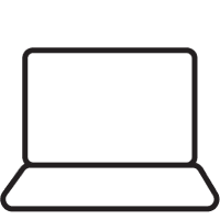 Icon of open laptop