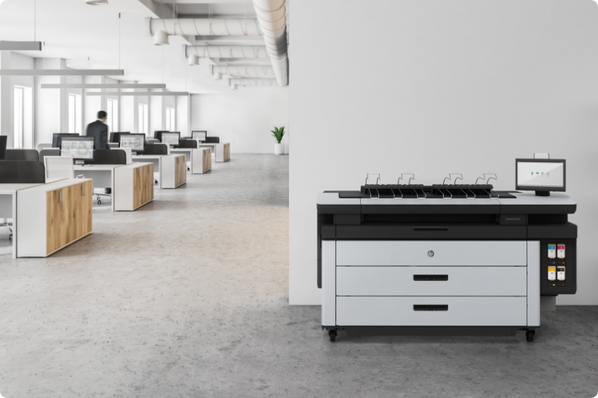 HP Pagewide XL printed communication board