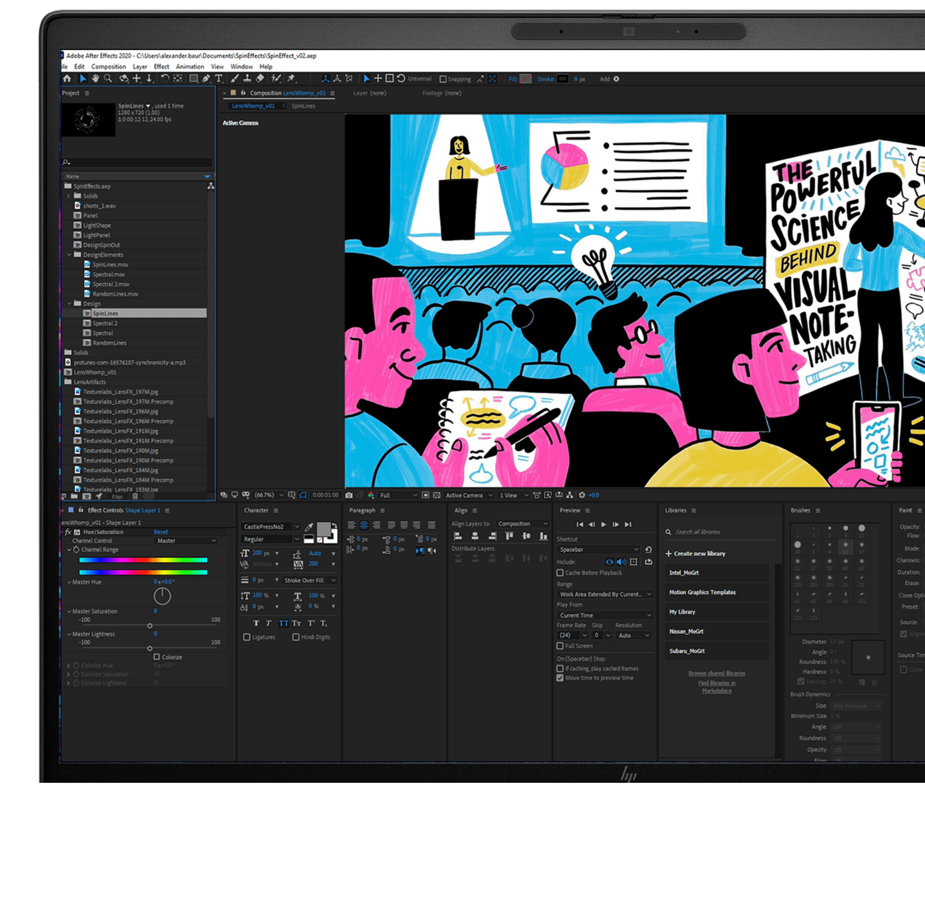 ZBook 8 G1a mobile workstation PC with video editing software interface on the screen.